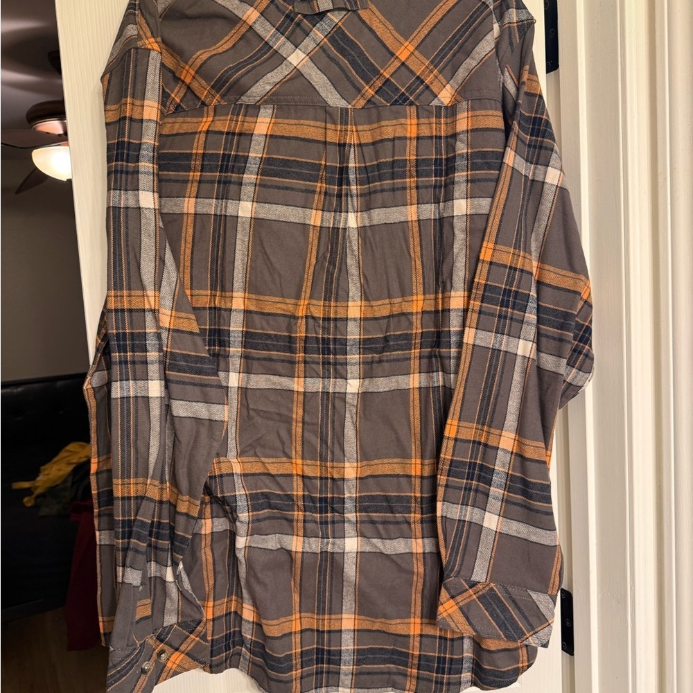 Legendary Whitetails Plaid Shirt in Gray and Orange XLT - Picture 4 of 4